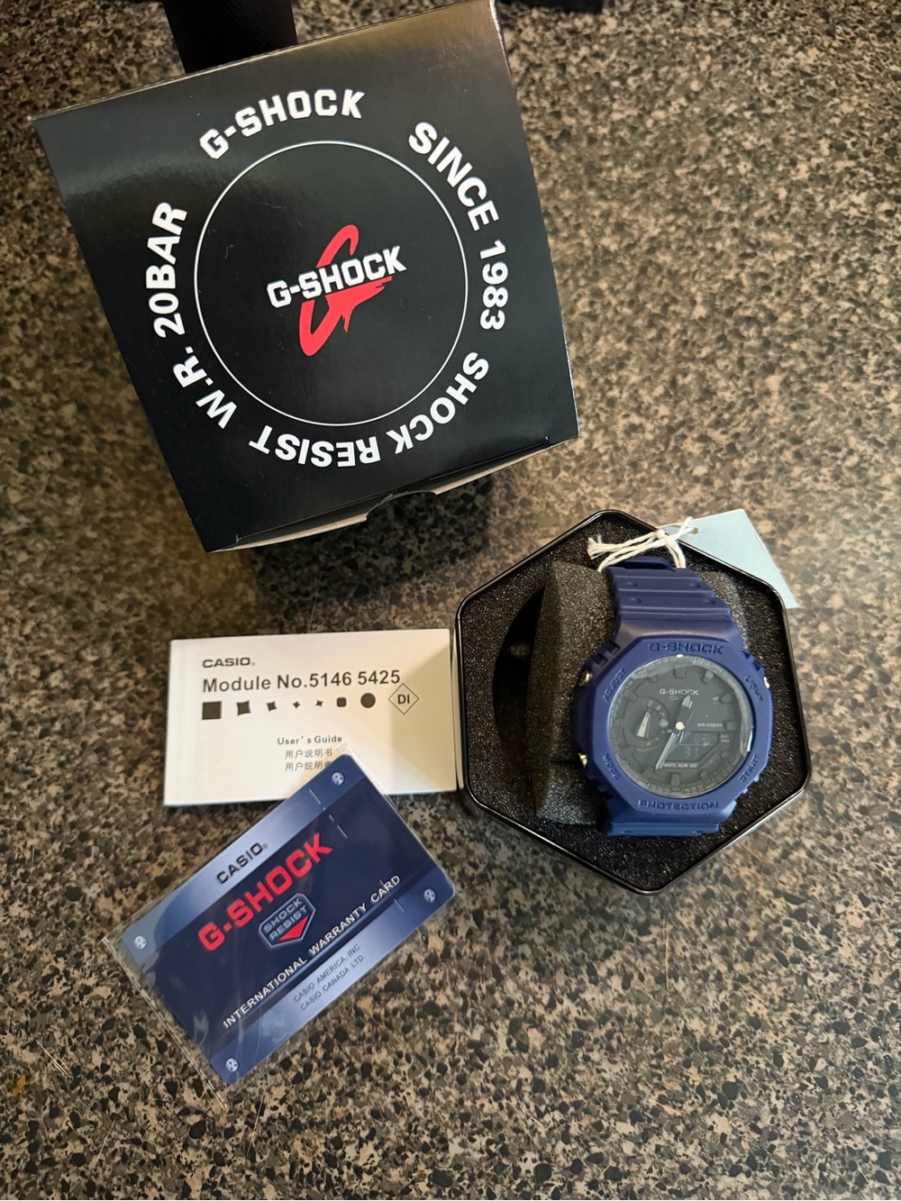 G-Shock Blue Resin Digital-Analog Sport Watch